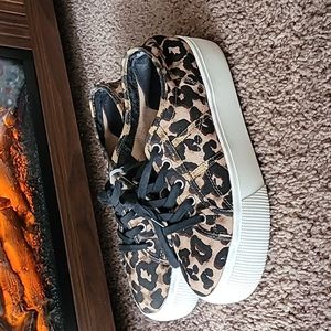 Steve Madden Leopard Print Sneakers
